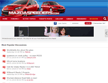Tablet Screenshot of mazdaspeeders.com